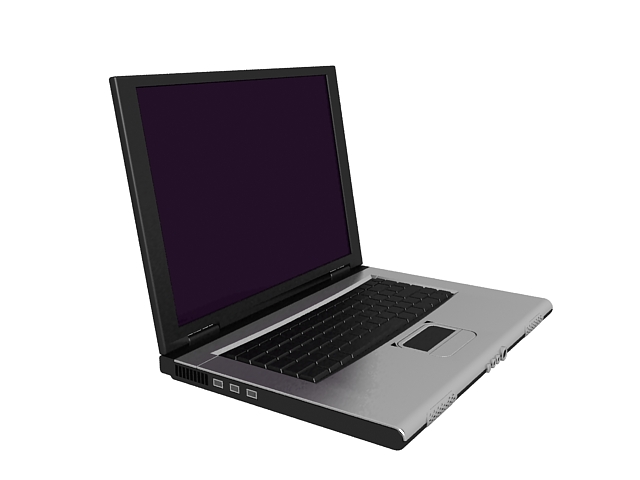 Laptop computer 3d rendering