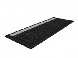 Laptop keyboard 3d model preview