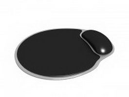 Round mouse pad 3d model preview
