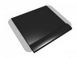 Square mouse pad 3d model preview