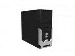 Standard ATX tower case 3d model preview
