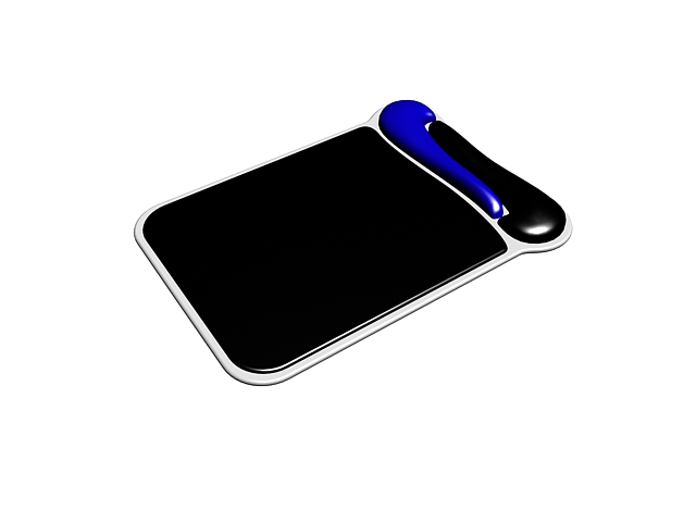 Mousepad with wrist rest 3d rendering