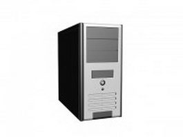 Tower computer case 3d preview
