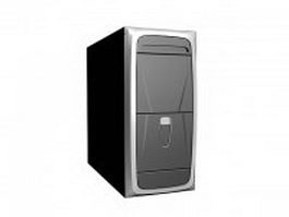 Micro ATX Desktop case 3d model preview