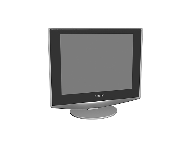 Sony Ultrasound LCD Monitor 3d rendering
