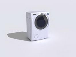 Front-loading washing machine 3d model preview