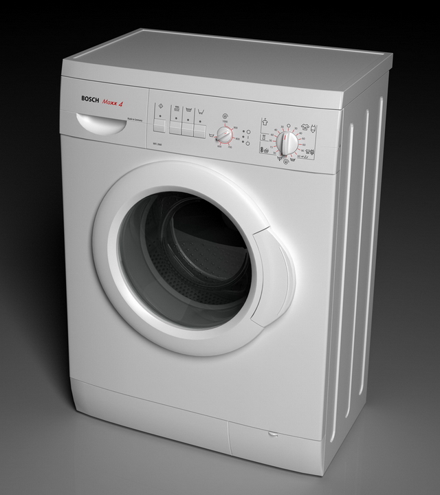 BOSCH washing machine 3d rendering