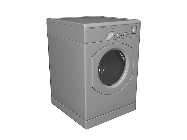 Domestic washer 3d rendering