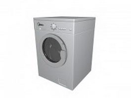Midea washing machine 3d model preview