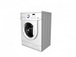 Home laundry machine 3d model preview