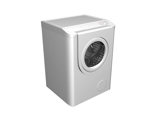 Automatic clothes washer 3d rendering