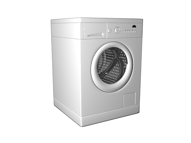 Compact washer 3d rendering