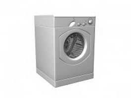 Front load washer 3d model preview