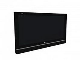 LG flat screen television 3d model preview