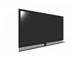 Flat screen television 3d model preview