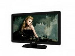 Philips tv flat screen 3d model preview