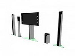 Home theater system 3d preview