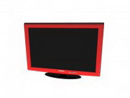 Red Samsung TV 3d model preview