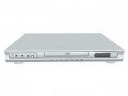 White DVD player 3d model preview