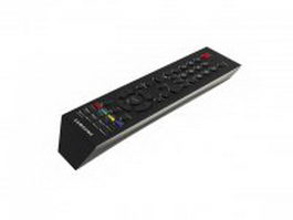 Television remote control 3d model preview
