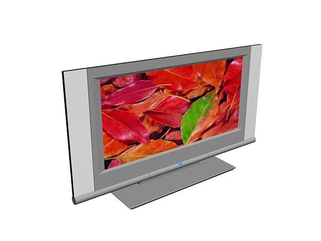 Flat screen television 3d rendering