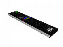 Sony TV remote control 3d model preview