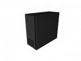 Desktop PC case 3d model preview