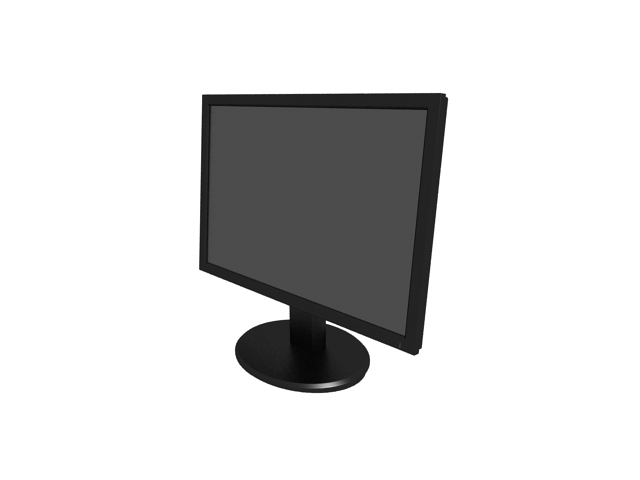 TFT LCD Monitor 3d rendering