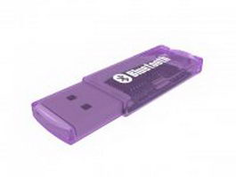 Bluetooth USB dongle 3d model preview