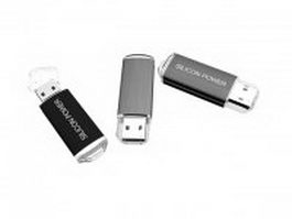 Silicon Power USB flash drives 3d model preview