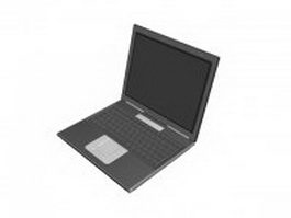 Modern laptop computer 3d model preview
