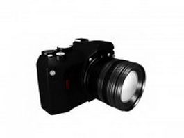 Single-lens reflex camera 3d model preview