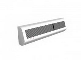 Wall mounted air conditioner 3d model preview