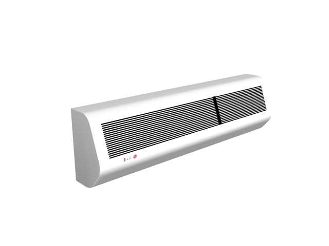 Wall mounted air conditioner 3d rendering