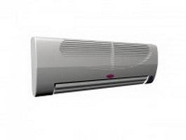 Split type air conditioner 3d model preview