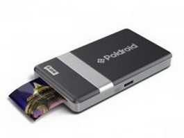 Polaroid mobile printer 3d model preview