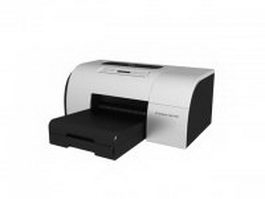 HP business inkjet printer 3d model preview