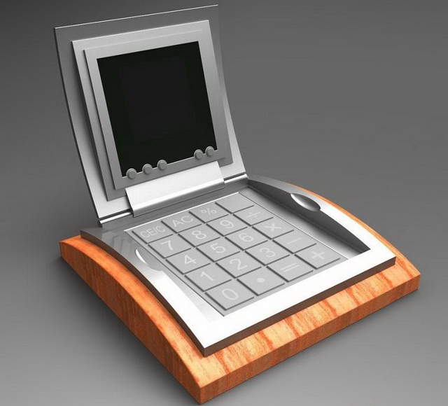 Promotional calculator 3d rendering