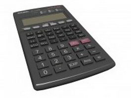 Casio calculator 3d model preview