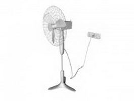 Household electric floor fan 3d preview