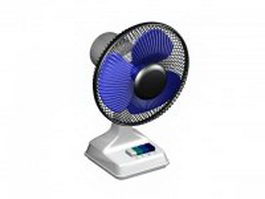 Electric desk fan 3d model preview