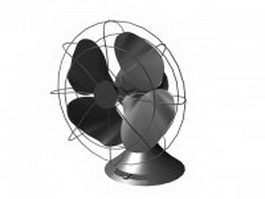 Vintage electric fan 3d preview