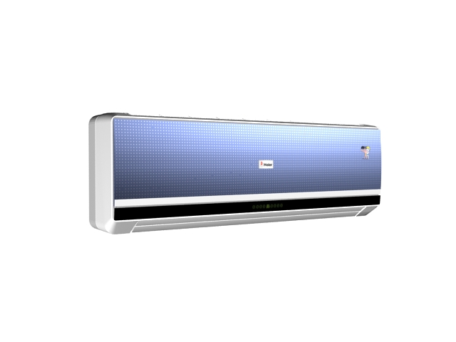 Split modern air conditioner 3d rendering