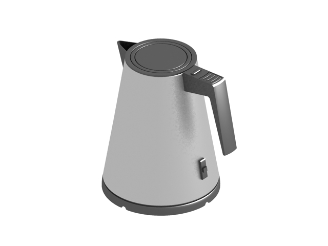 Contemporary electric kettle 3d rendering
