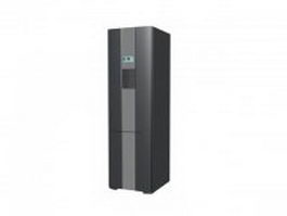 Black refrigerator 3d model preview