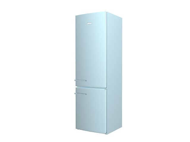 Miele fridge freezer 3d rendering