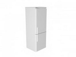 Modern white refrigerator 3d model preview