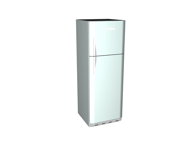 Midea refrigerator 3d rendering