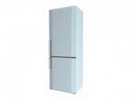 Home refrigerator 3d model preview
