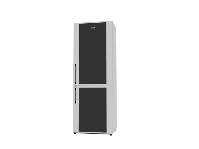 Two door refrigerator 3d rendering